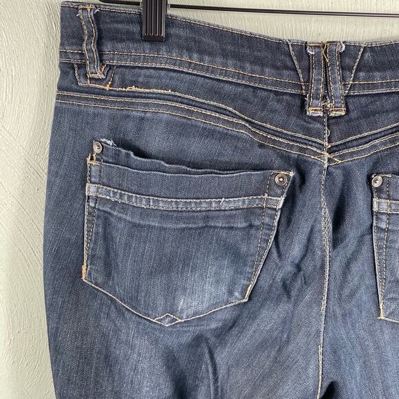 Democracy Ab Technology Women's Jeans Size 8 Mid Rise Tapered Leg Cropped Soft - Picture 8 of 9